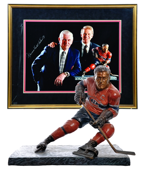 Spectacular Maurice Richard "Musee du Bronze DInverness" Massive Limited-Edition Bronze by Marcel Choquette #4/8