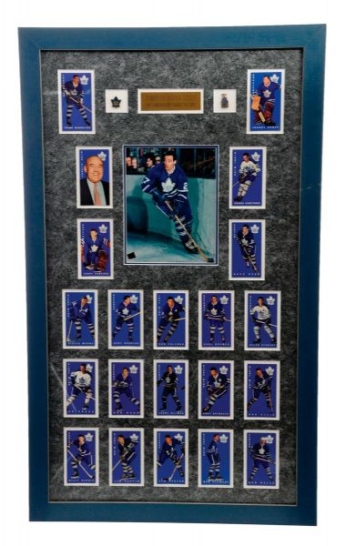 Frank Mahovlich Signed Toronto Maple Leafs "Tall Boys" Framed Display