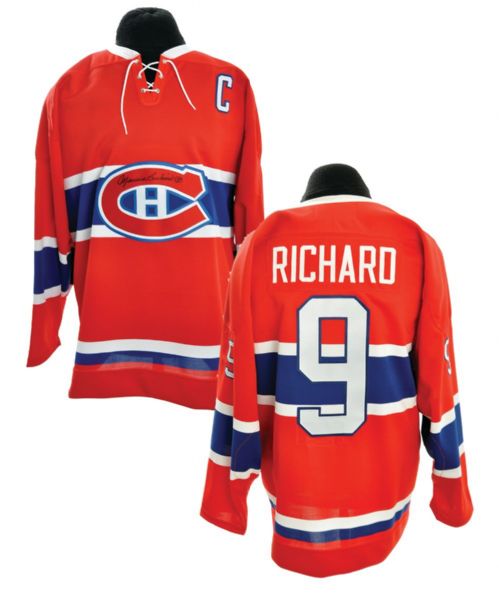 Maurice Richard Signed Montreal Canadiens Captains Jersey