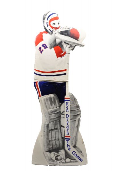 1983 "The Game" Ken Dryden Lifesize Promotional Stand-Up Store Display (73")