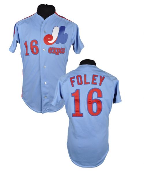 Tom Foleys 1990 Montreal Expos Game-Worn Jersey with LOA