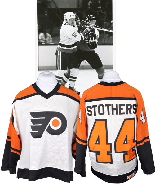 Mike Stothers 1986-87 Philadelphia Flyers Game-Worn Jersey