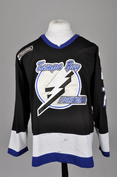 Ben Clymers 1999-2000 Tampa Bay Lightning Signed Game-Worn Jersey with Team LOA - 2000 Patch!