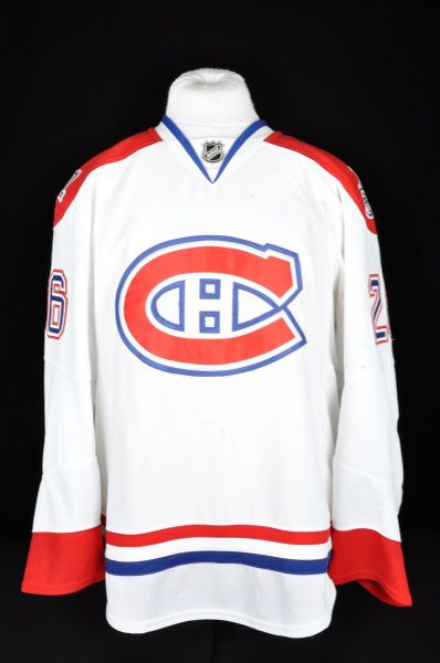 Josh Gorges 2008-09 Montreal Canadiens Game-Worn Jersey with Team LOA <br>- 100 Seasons and All-Star Game Patches