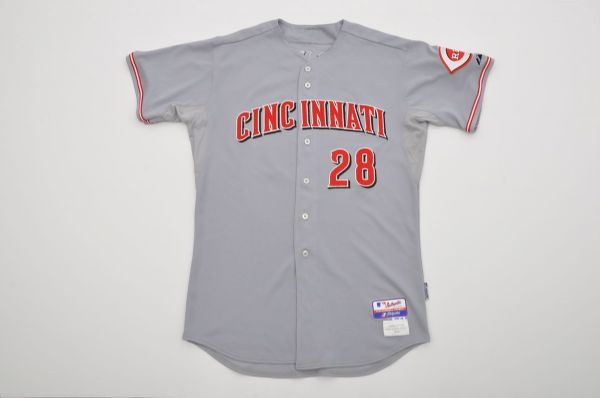 Edwin Encarnacions 2009 Cincinnati Reds Game-Worn Jersey with Team LOA