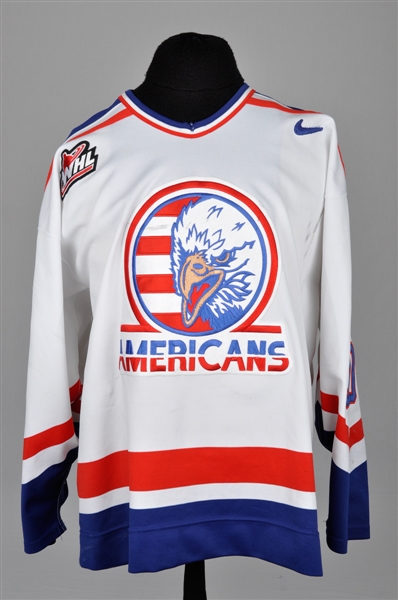 Luke Hewitts Early-2000s WHL Tri-City Americans Game-Worn Jersey