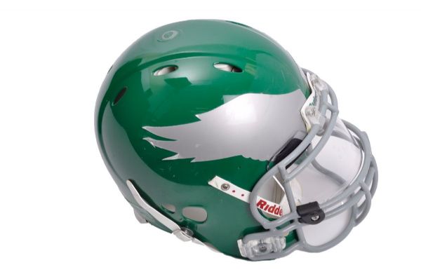 Antonio Dixons 2010 Philadelphia Eagles "1960 Kelly Green Throwback" Game-Worn Helmet with LOA