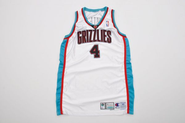 Stromile Swifts 2000-01 NBA Vancouver Grizzlies Game-Worn Rookie Season Jersey with LOA