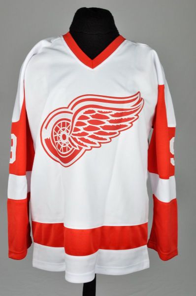 Gordie Howe and Steve Yzerman Signed Detroit Red Wings Jerseys with JSA COAs