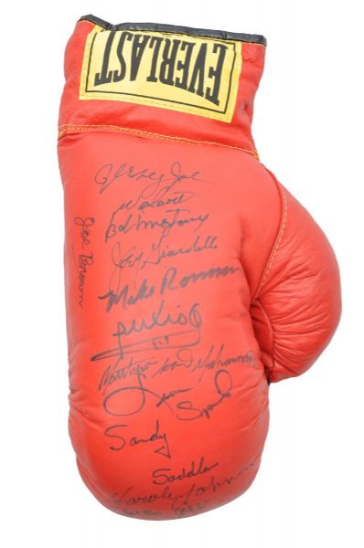 Everlast Boxing Glove Signed by 11 with Walcott, Spinks, Saddler and Others with JSA LOA