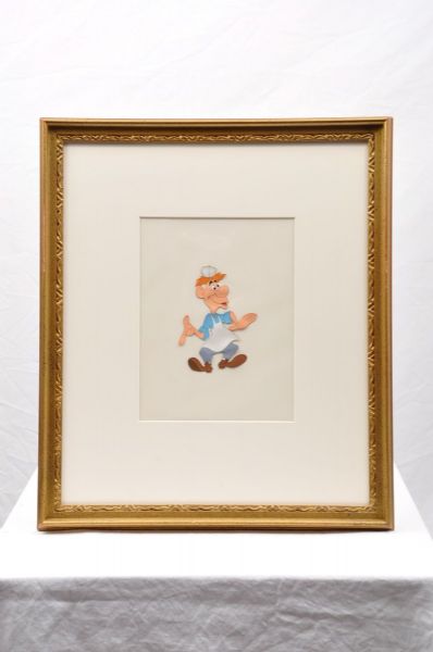 Walt Disneys 1951 Alice in Wonderland "The Carpenter" Original Framed Production Cel