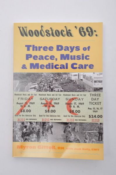 Historic 1969 Woodstock Music Festival Full 3-Day $24.00 Unused Ticket