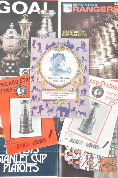 Stanley Cup Playoffs and Finals 1930-2012 Hockey Program Collection of 27