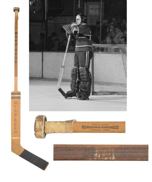 Ken Drydens 1971 Montreal Canadiens Sher-Wood Game-Used Rookie Stick