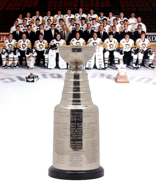 Pittsburgh Penguins 1991-92 Stanley Cup Championship Trophy (13")