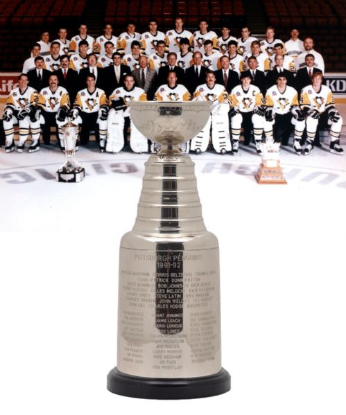 Pittsburgh Penguins 1991-92 Stanley Cup Championship Trophy (13")