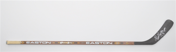 Paul Kariyas Early-2000s Anaheim Mighty Ducks Signed Easton Game-Used Stick