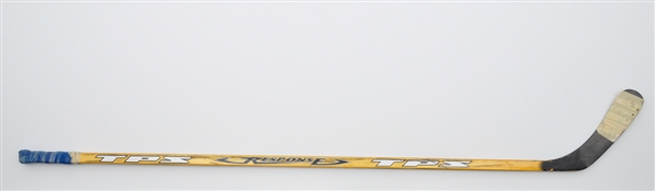 Rick Nashs Early-2000s Columbus Blue Jackets Louisville TPS Response Game-Used Rookie Era Stick