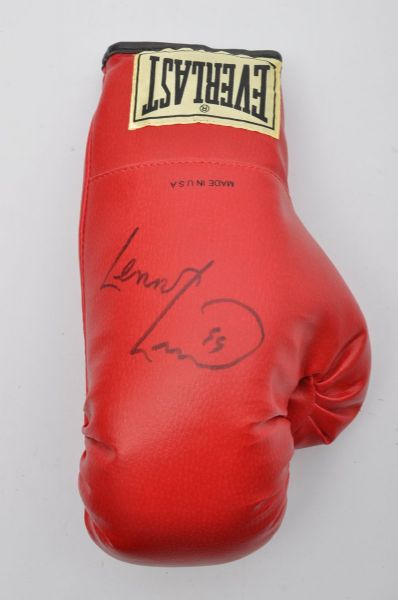 Lennox Lewis Signed Everlast Boxing Glove with JSA COA