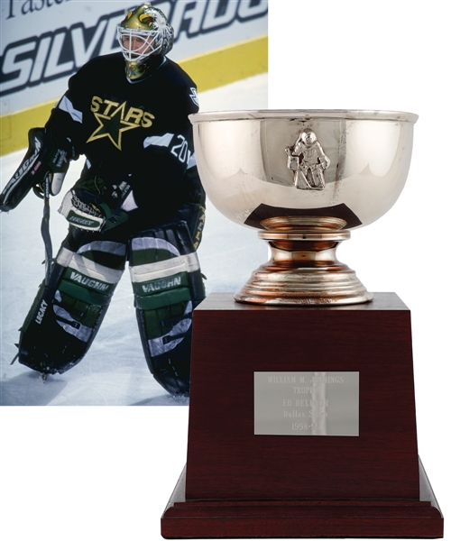 Ed Belfours 1998-99 Dallas Stars William M. Jennings Trophy with His Signed LOA (11")