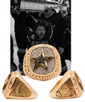 Ed Belfours 1998-99 Dallas Stars Stanley Cup Championship 14K Gold and Diamond Ring with Presentation Box