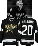 Ed Belfours 1998-99 Dallas Stars Game-Worn Jersey - From Stanley Cup Championship Season - Photo-Matched!