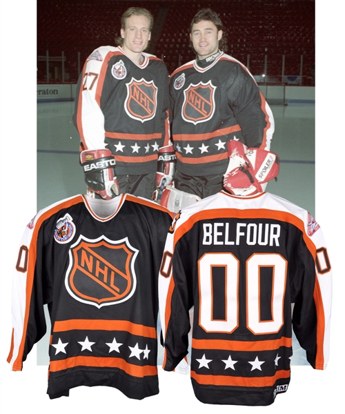 Ed Belfours 1993 NHL All-Star Game Campbell Conference Game-Worn Jersey