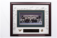 Ed Belfours 1999-2000 Dallas Stars Team-Signed Western Conference Champions Limited-Edition #20/220 Framed Display (30" X 36")