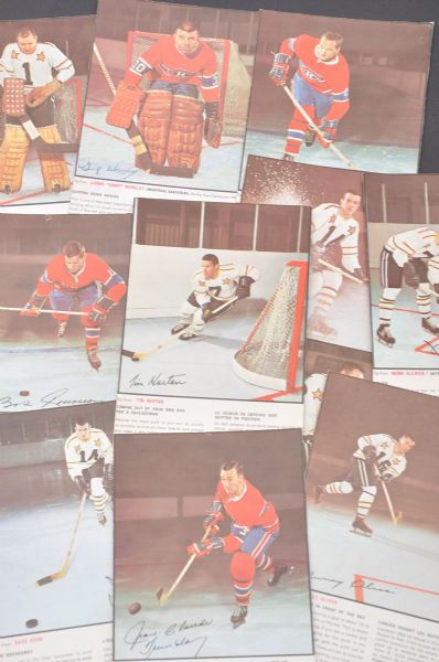 1966-67 Generals Mills Hockey Action Photo Tips Collection of 11