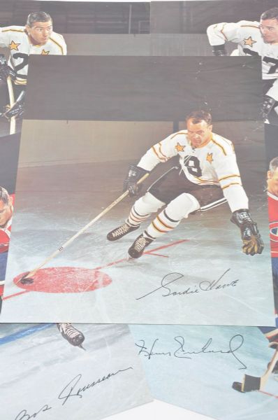 1966-67 General Mills Hockey Action Photo Poster Collection of 5