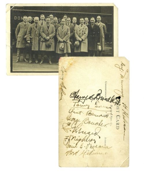Ottawa Senators 1922-23 Stanley Cup Champions Team-Signed Postcard by 11 with 7 Deceased HOFers