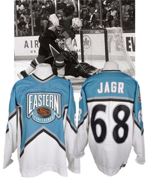 Jaromir Jagrs 1996 NHL All-Star Game Eastern Conference Signed Game-Worn Jersey
