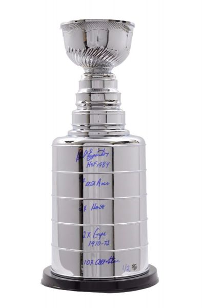 Phil Esposito Signed Limited-Edition Huge Stanley Cup Replica with Special Inscriptions