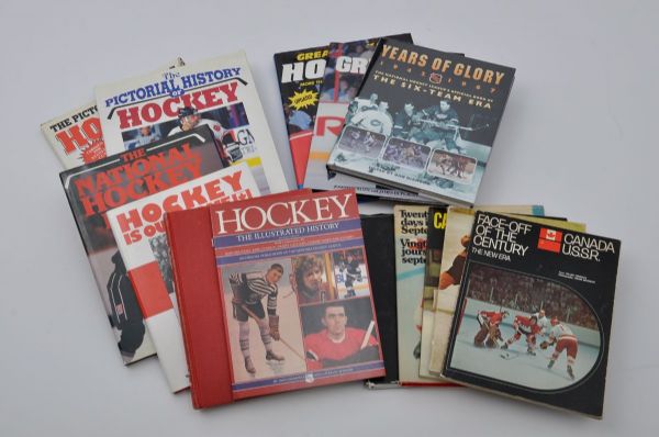 Large Hockey Book Collection of 95