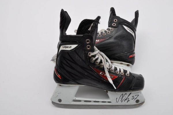 Alex Galchenyuks 2014-15 Montreal Canadiens Signed CCM Game-Used Playoffs Skates for Charity