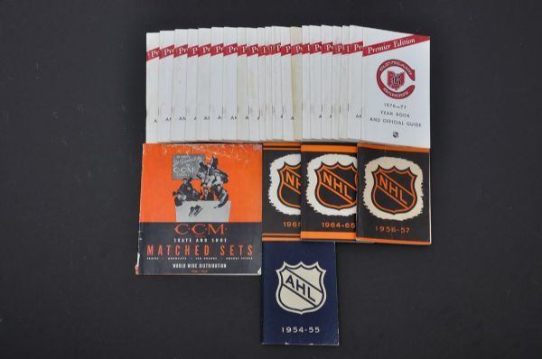 NHL Media Guide and Yearbook Collection of 38