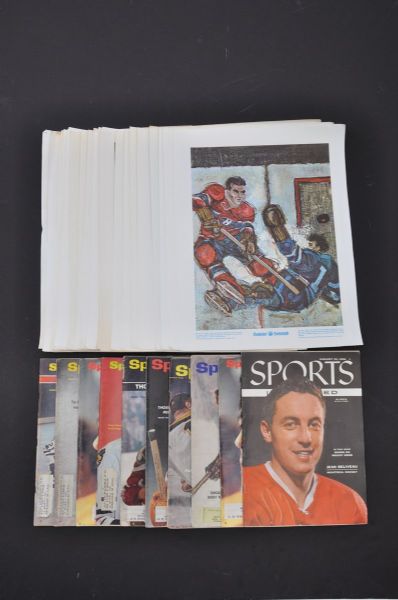 Large Hockey Digest, Prudential Prints, Hockey News and Ephemera Collection