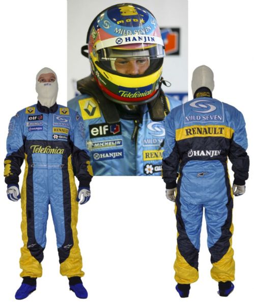 Jacques Villeneuve’s 2004 Mild Seven Renault F1 Team Race-Worn Suit
