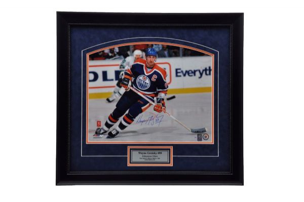 Wayne Gretzky Signed Edmonton Oilers Limited-Edition Framed Photo with WGA COA #1/99 (27" x 29")