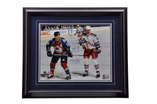 Wayne Gretzky and Joe Sakic Dual-Signed Limited-Edition Framed Photo AP #1/10 from WGA (25 1/2" x 29 1/2")