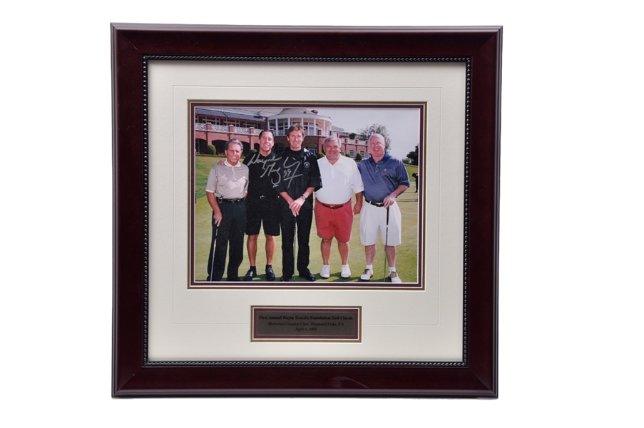 Wayne Gretzky Signed "First Annual Wayne Gretzky Foundation Golf Classic" Framed Photo (22" x 23")