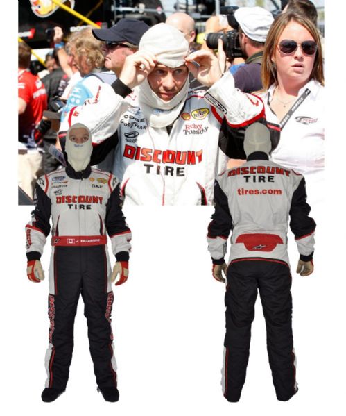 Jacques Villeneuve’s 2011 and 2012 NASCAR Penske Racing Race-Worn Suit <br>-Photo Matched!