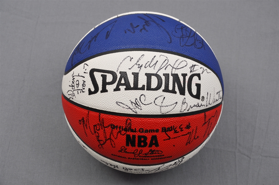 1994 NBA All-Star Game Multi-Signed Limited-Edition Basketball #308/1000 with JSA LOA