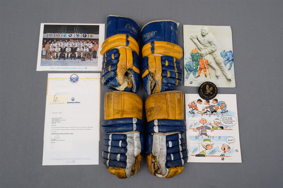 Dennis Kassians Early-1970s WHL Salt Lake Golden Eagles / Buffalo Sabres Game-Worn, Autograph and Memorabilia Collection