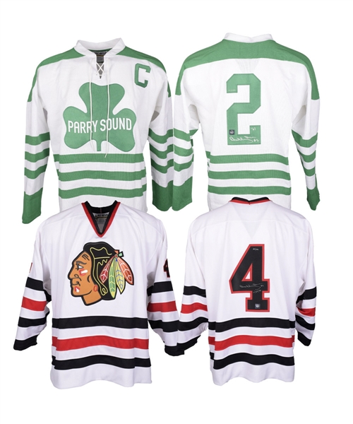 Bobby Orr Signed Black Hawks and Parry Sound Limited-Edition Jerseys from GNR