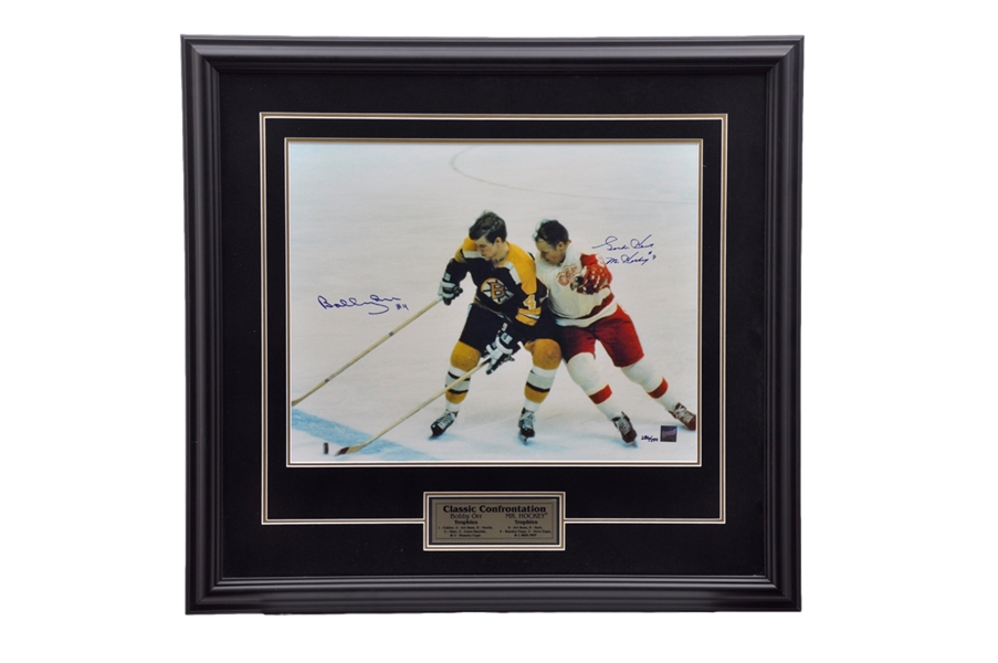 Bobby Orr and Gordie Howe Dual-Signed Limited-Edition Framed Photo and Orr Signed Framed Photo