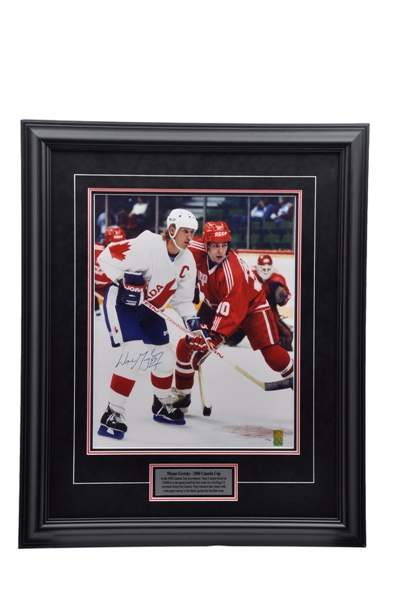 Wayne Gretzky Signed "1984 Canada Cup" Limited-Edition Framed Photo #68/99 with WGA COA (27" x 33")