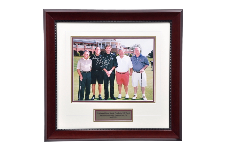 Wayne Gretzky Signed "First Annual Wayne Gretzky Foundation Golf Classic" Framed Photo (23" x 23") 