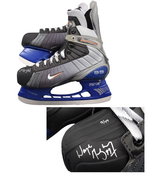 Wayne Gretzky Signed 2003 Heritage Classic Game Limited-Edition Nike V12 Skates #3/99 with WGA COA