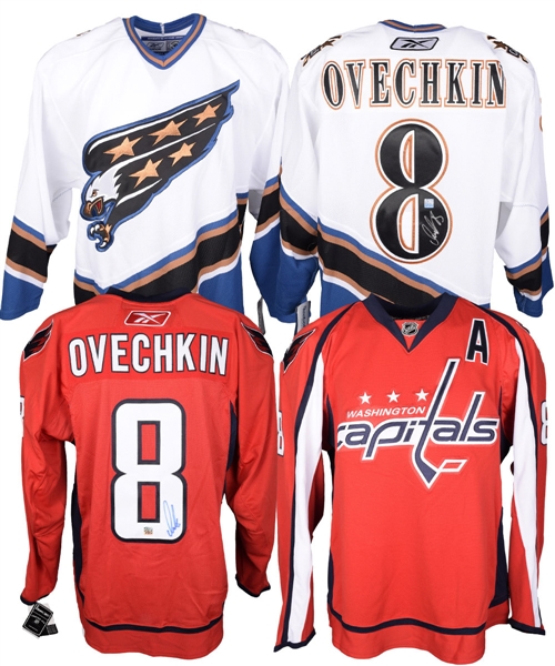 Alexander Ovechkin Signed Washington Capitals Jerseys (2)